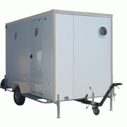 ROULOTTE DE CHANTIER AVEC WC ÉLEC / RÉFÉCTOIRE / SANITAIRE /  3.38 X 1.68 X 1.99M_1