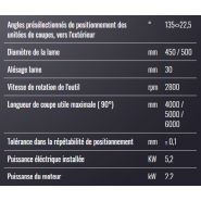 Sw 455 reverse garda – 3 - tronçonneuse à double tête - Mecal - alésage lame 30 mm - protection anti-bruit et coupe utile jusqu'à 6000 mm_1