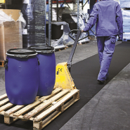 Tapis absorbant tous liquides fabriqué en fibres de polyester aiguilletées  pour la protection des zones de travail, de passage et de stockage - DELAHAYE INDUSTRIES THRM010_1