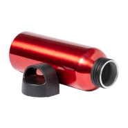 Bouteille en aluminium - 500 ml - avec couvercle en plastique - couleur rouge_1