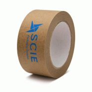 Adhésif Kraft personnalisé impression 1 couleur - 340156 – Impression bleue - 75 mm  x 50 m_1