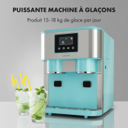 Distributeur de glaçons, d'eau glacée et de glace pilée - Klarstein Eiszeit Crush - capacité 18kg/24h - facile à utiliser - idéal pour maison, fêtes et garden-parties_1