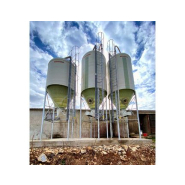 Silo d'élevage à cône axial de 60° pour l'alimentation des veaux  Capacité 20m3, 26m3 ou 30m3 - Poudre de lait_1