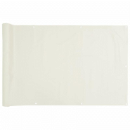 Vidaxl écran d'intimité de jardin blanc 600x120 cm pvc 4005511_1