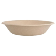 Assiette creuse bagasse naturel 460ml Ø16x3,6cm - par 1000_1