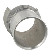 Demi-raccord symétrique avec verrou - DN 100 mm - Embout annelé Ø 110 mm - Alu_1