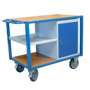 Dessertes d'atelier - Établi mobile robuste en acier mécano-soudé - Fabrication française_1