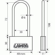 LAMPA - Cadenas anse haute 50mm - SYNCHRO DIFFUSION 936185_1