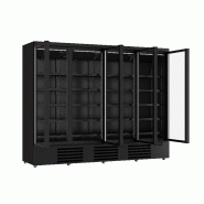 Réfrigérateur 4 portes en verre noir jde-2025r bl l2508 7455.2240 COMBISTEEL_1