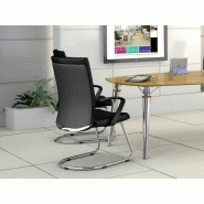 Siège de réunion Kana - assise et dossier en mousse haute densité - plusieurs coloris - structure en acier chromé_1