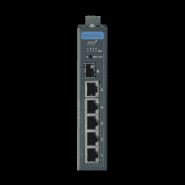 Switch industriel Rail DIN Advantech EKI-2706E-1GFPI-BE - 5 ports LAN PoE + 1 port SFP Gigabit - IP30, 24-48VDC_1