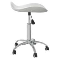 Vidaxl tabouret de salon et spa blanc similicuir 323683_1