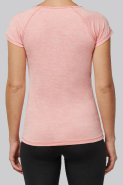 T-shirt de sport écoresponsable femme - PROACT - Réf: PA4020 - 88% polyester recyclé et 12% élasthanne - Coupe slim et encolure en V_1