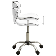 Vidaxl tabouret de salon et spa blanc similicuir 323673_1
