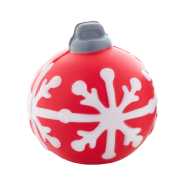 Balle anti-stress en forme de boule de Noël - couleur rouge - poids 21g_1