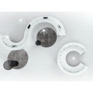 Banque d'accueil modulable arrondie - DV701 ABAKO_1