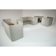 Bureau modulable acoustique