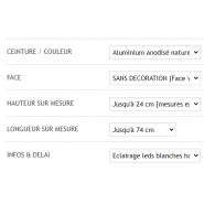 Caisson lumineux LED simple face - Patt'a Pub - Épaisseur 12 cm - Aluminium anodisé naturel - Éclairage LED haute intensité_1