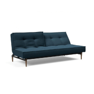 Canapé-lit INNOVATION LIVING SPLITBACK STYLETTO - Convertible 115x210 cm - Pieds noyer - Tissu Argus Navy Blue_1