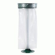 Poubelle urbaine ECOLLECTO EXTREME Support sac sur poteau sur platine 110L Vert Mousse_1