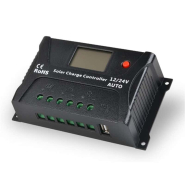 Régulateur de charge solaire 10A LCD 12/24V SRNE_1