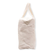 Sac réutilisable en toile de coton naturelle recyclée - fermeture éclair 38,5 cm - isolation feutre aiguilleté_1