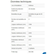117005W - Armoire coupe-feu G30.14 pour bouteilles de gaz - 30 min de résistance au feu - 4 bouteilles de 50L_1