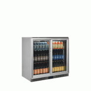 Arrière bar réfrigéré 2 portes BA26SS inox TEFCOLD_1