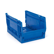 Bac de rangement pliable bleu - capacité 8,5 L_1