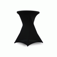 Mange-debout pliant avec housse noire - Diamètre 80 cm, Hauteur 110 cm - Plateau PEHD et structure acier époxy_1