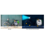 Sac cabas réutilisable réfléchissant durable - polyester haute luminosité - Réf FRAINTBIKED_1