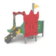 Structure pour aire de jeux - LD1MET10010 - Pour 1 an et plus - Capacité 10 enfants - Hauteur de chute 100 cm_1