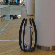 Poubelle publique 106L - Aracne - Fima - structure en métal traité avec serrure_1