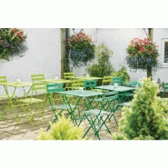 Bolero - chaises de terrasse en acier vert anis (lot de 2)_1