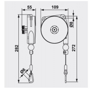 Équilibreur enrouleur 9300-9303 - câble inox - capacité 0,2 à 3kg - course 1600mm_1