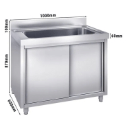 Plonge batterie 100x60cm sur meuble_1