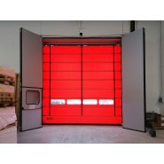 Porte pliante industrielle - Panneaux rigides anti-cambriolage - Hermétique et sécurisée_1