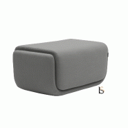 Pouf - table basse Basket - Softline - Feld Gris 620, Petit_1
