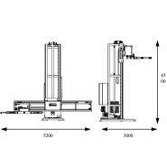Robot manipulateur pour palettes - Platon - Poids : 2840 kg - Manipulation de palettes de 600 à 1400 mm_1