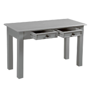 Table PM L96 x P42 x H 56 cm avec tiroirs Romantic Grey bois gris_1