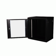 VALUE Boîtier mural 19 pouces 12U, 600 x 450 mm, noir, kit à assembler_1