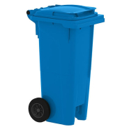 Bac roulant 2 roues 80L - système de verrouillage et tri des déchets_1