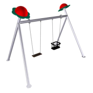Baladine 2 places - 1 nacelle, 1 siège - LD1BX0290 - Balançoire sur portique inox pour enfants 1 à 8 ans_1