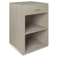 Comptoir Vertigo T03 MDF naturel finition orme L60cm 1 tiroir 1 tablette_1