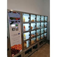 Distributeurs automatiques de produits fermiers à casiers - équipés de monnayeur, lecteur de billets, cb, cb sans contact - filbing distribution