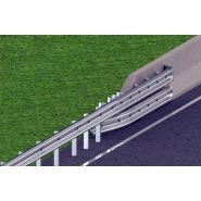 Euro GS N2 W4-4 - Glissière de sécurité Roadis - Longueur 11 m avec 5 m sur GBA-DBA_1