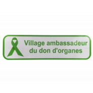 Panneau villes ambassadrices du don d'organes - label humanitaire, soutien aux patients et sensibilisation_1