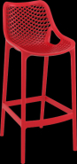 Lot de 4 Chaises de Bar empilables - Polypropylène - AIR_1
