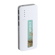 Power Bank USB en plastique - 3 ports de charge - batterie 10000 mAh - gris cendré_1