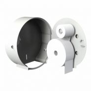 Distributeur papier WC MINI, Inox Poli-brillant, Ø 230 mm